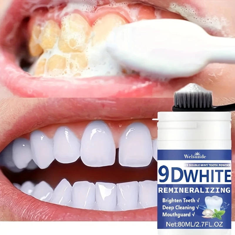 Teeth Whitening Near Me - Bubuk Gigi Hidroksiapatit Remineralisasi 9D Putih,