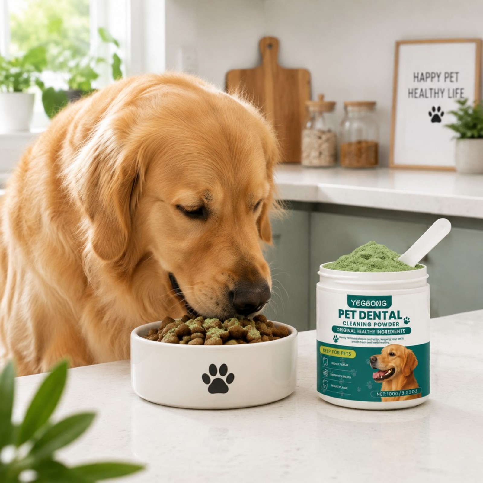 Bubuk Pembersih Gigi Anjing Ba - Teeth Whitening Mouthwash ulasan dan harga