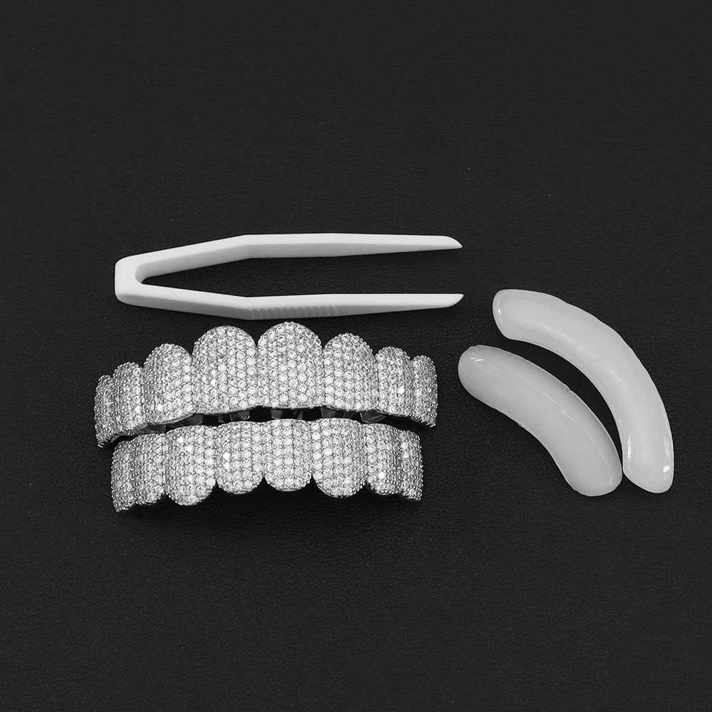Grillz Gigi Lapis Perak Full I - Teeth Whitening Moulds ulasan dan harga