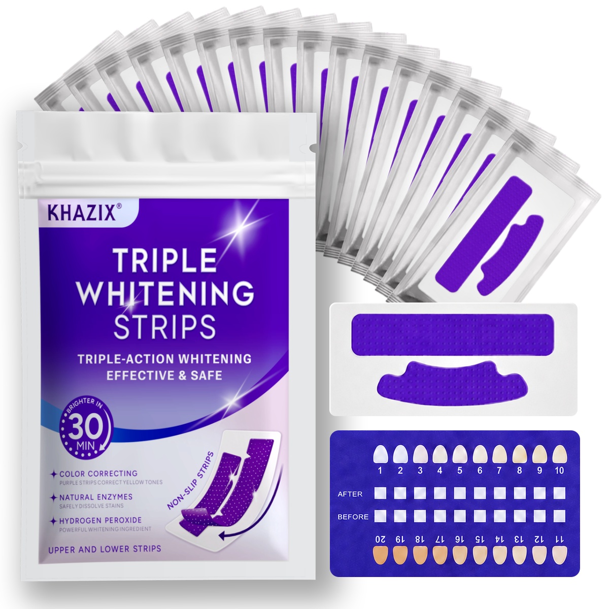 7 Buah Strip Perawatan Gigi, P - Teeth Whitening Kit ulasan dan harga