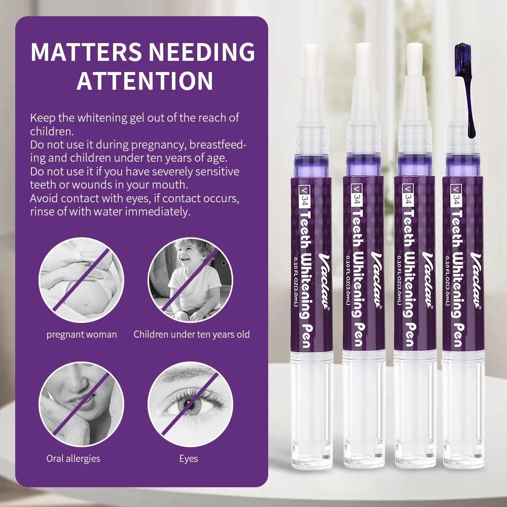 Pena Gel Pemutih Gigi Vaclav V - Teeth Whitening Pens ulasan dan harga